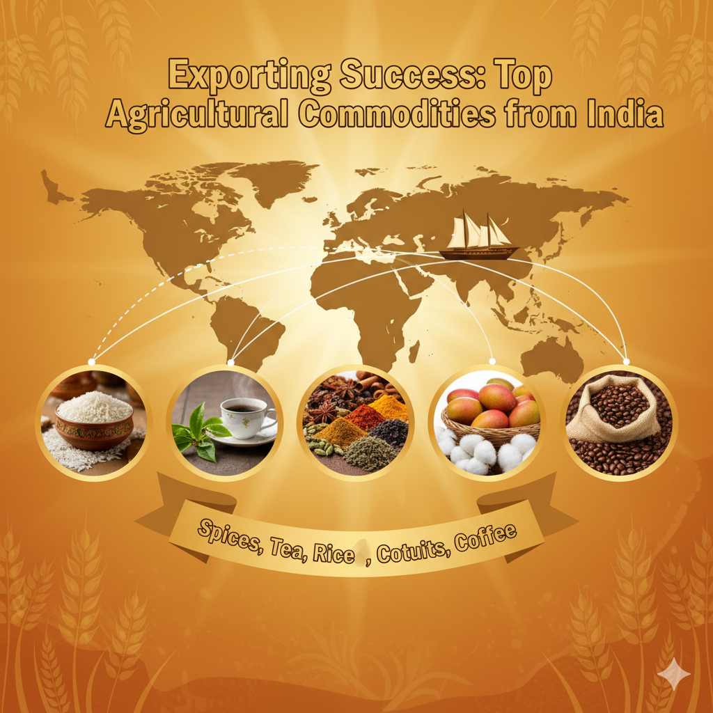 Exporting Success: Top Agricultural Commodities from India